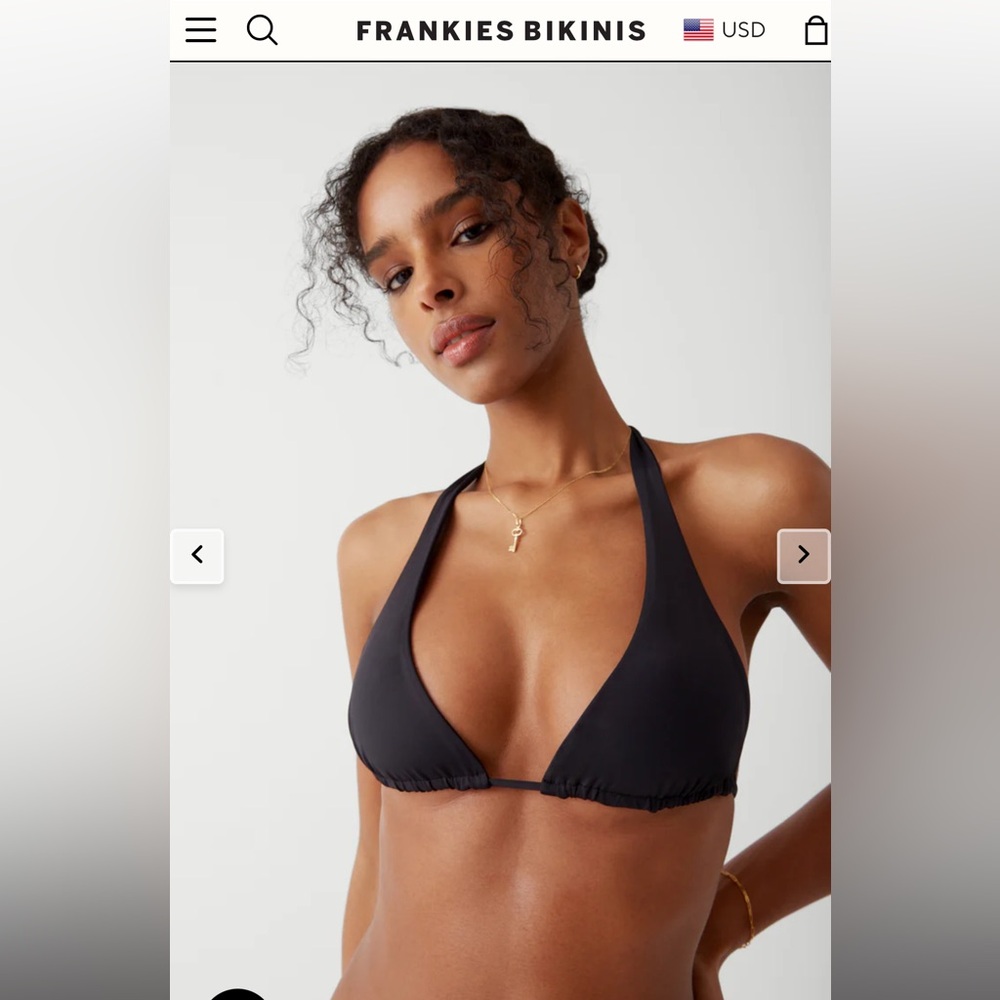 frankie’s bikinis black bikini set
